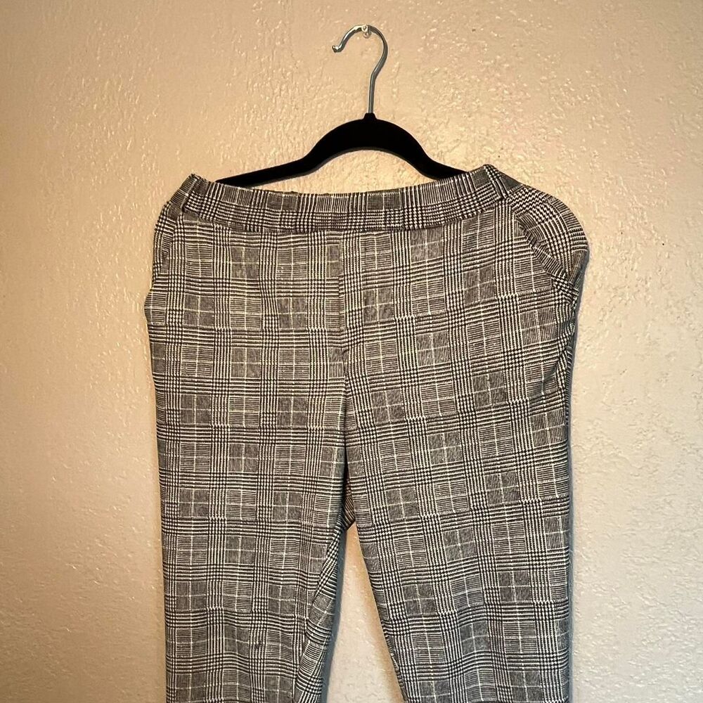 Women's Grey and Black Trousers Medium Wearever Casual Loose Fit Capris